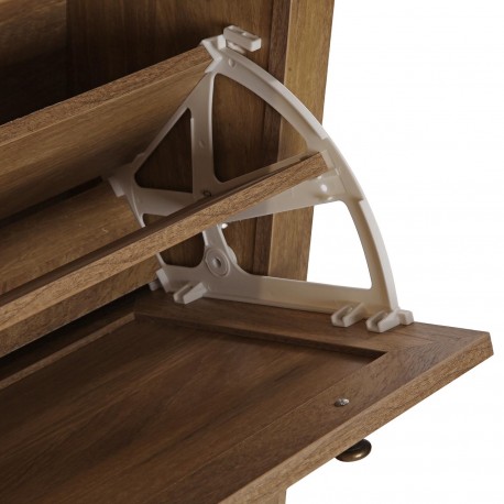 SHOE CABINET WITH RATTAN 3 DRAWERS