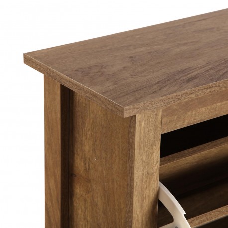 SHOE CABINET WITH RATTAN 3 DRAWERS