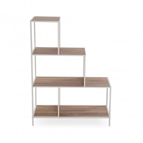 WHITE 3-TIER STEP SHELF