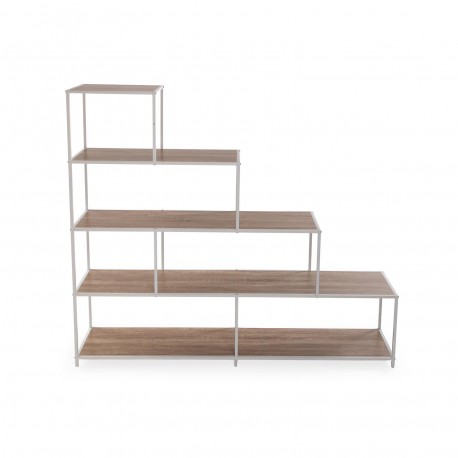WHITE 4-TIER STEP SHELF