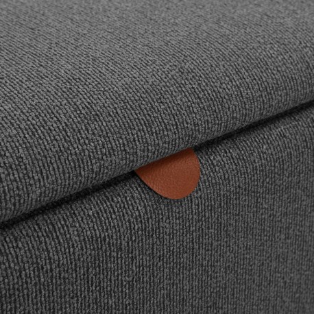 END BED BENCH DARK GREY MANIKO
