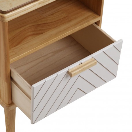 ORPIERRE 1 DRAWER BEDSIDE TABLE