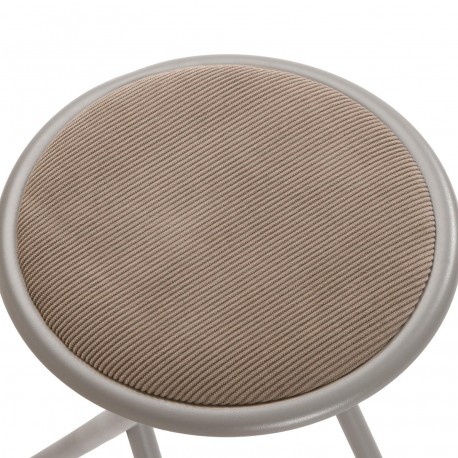 TOD FOLDING STOOL BEIGE CORDUROY TOD FOLDING STOOL BEIGE CORDUROY