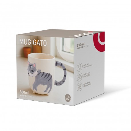 CAT EMBOSSED MUG