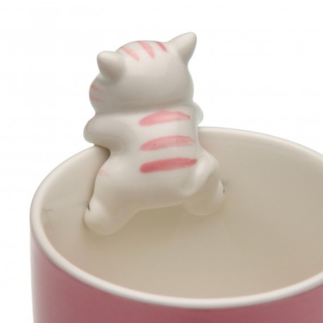 PINK CAT MUG