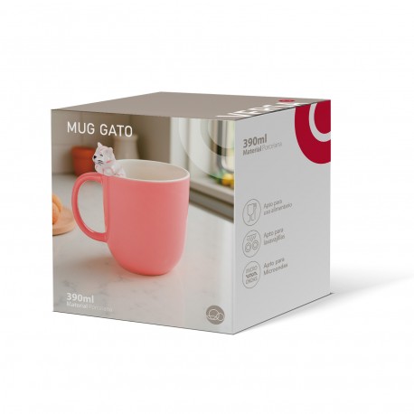 PINK CAT MUG