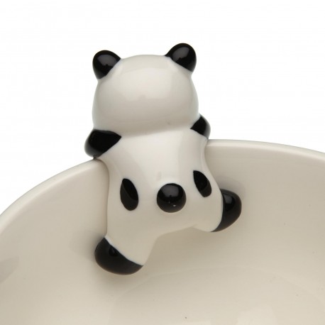 BLACK PANDA BEAR BOWL