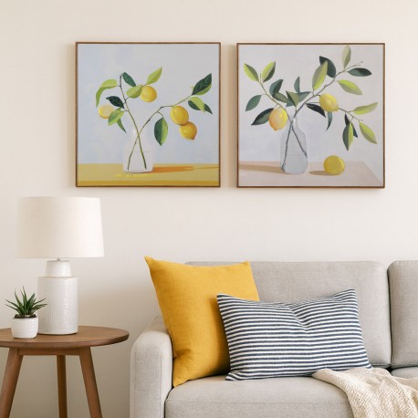 ASSORTED LEMONS CANVAS PICTURE 40 X 40