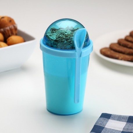 BLUE FOOD JAR WITH SPOON BLUE FOOD JAR WITH SPOON