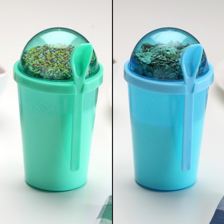 BLUE FOOD JAR WITH SPOON BLUE FOOD JAR WITH SPOON