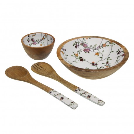 LARGE WILDFLOWERS ENAMEL BOWL