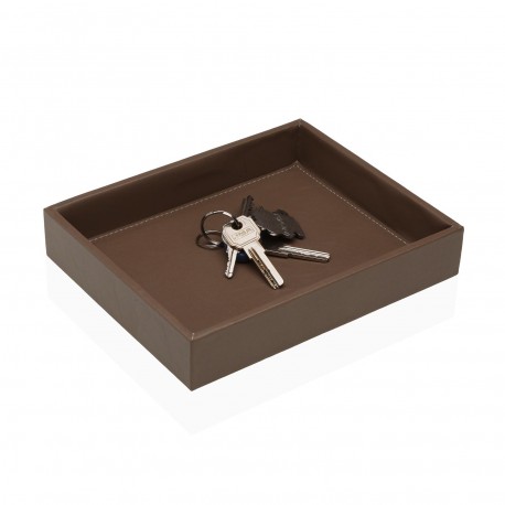 DARK BEIGE EMPTY POCKET TRAY 21X17CM