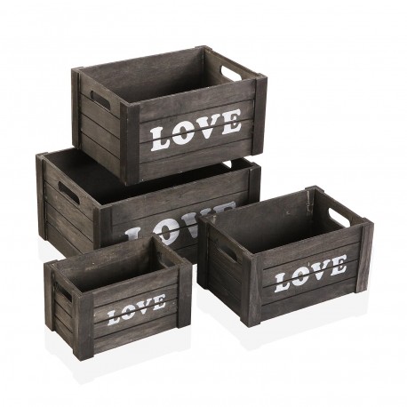 LOVE WOODEN BOX L LOVE WOODEN BOX L