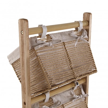 BATHROOM UNIT 4 BASKETS BROWN ZENIT