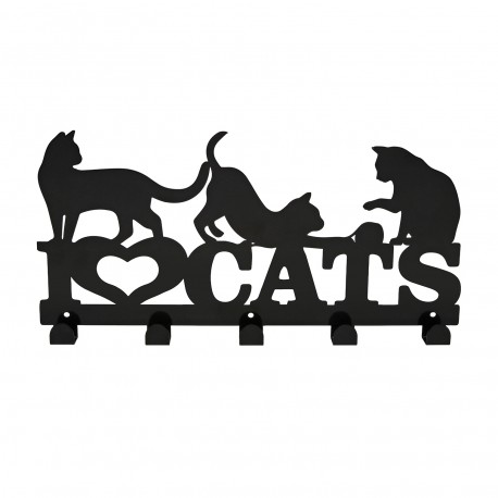 BLACK CATS COAT RACK