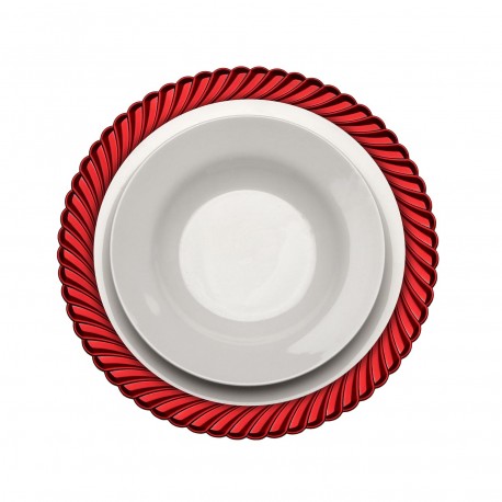 RED CHARGER PLATE RED CHARGER PLATE