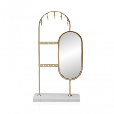 GOLD METAL JEWELLERY BOX WITH VERTICAL MIRROR GOLD METAL JEWELLERY BOX WITH VERTICAL MIRROR