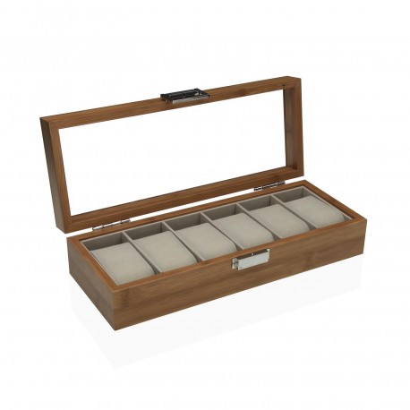 WATCH BOX WITH 6 COMPARTMENTS WATCH BOX WITH 6 COMPARTMENTS