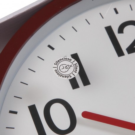 RED WALL CLOCK 22CM RED WALL CLOCK 22CM