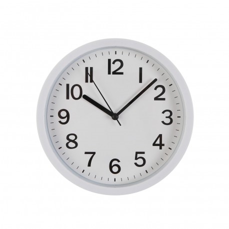 WHITE WALL CLOCK 22CM WHITE WALL CLOCK 22CM