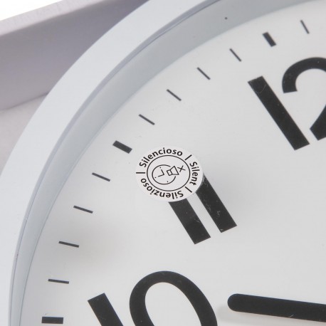 WHITE WALL CLOCK 22CM WHITE WALL CLOCK 22CM