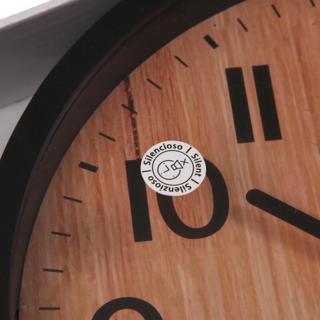 WOOD-EFFECT WALL CLOCK 22CM WOOD-EFFECT WALL CLOCK 22CM