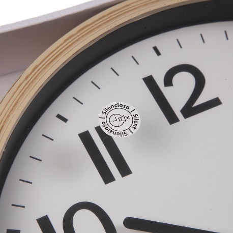 WOOD-LOOK WALL CLOCK 22CM WOOD-LOOK WALL CLOCK 22CM