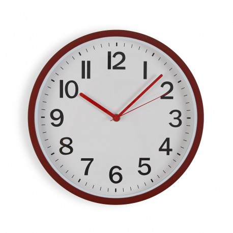 RED WALL CLOCK 30CM RED WALL CLOCK 30CM