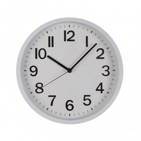 WHITE WALL CLOCK 30CM WHITE WALL CLOCK 30CM
