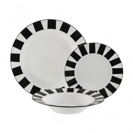 SASHA BLACK 18-PIECE DINNER SET SASHA BLACK 18-PIECE DINNER SET