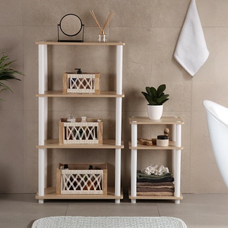 WHITE 3-TIER SHELF WHITE 3-TIER SHELF