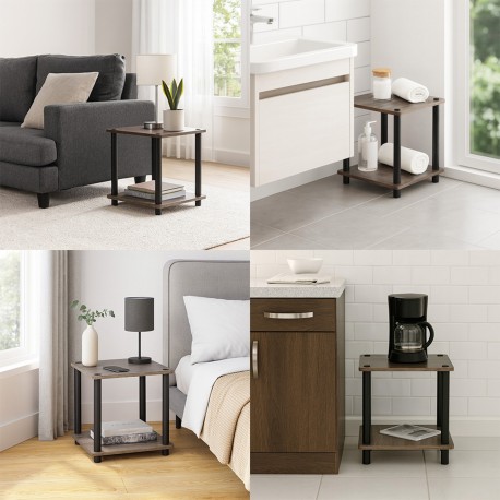 GREY 2-TIER SHELF GREY 2-TIER SHELF