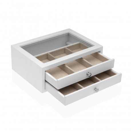 NEIL WHITE WOODEN JEWELLERY BOX NEIL WHITE WOODEN JEWELLERY BOX