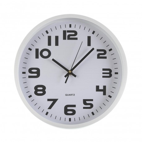 WHITE  KITCHEN CLOCK 30,5CM