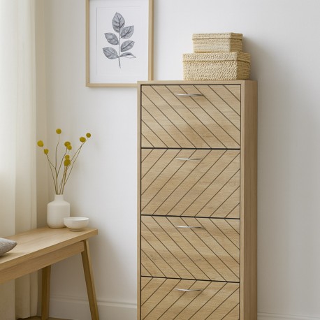 SHOE CABINET 4 DRAWERS