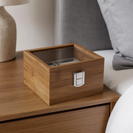 WATCH BOX WITH 2 COMPARTMENTS