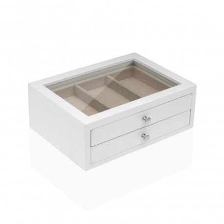 NEIL WHITE WOODEN JEWELLERY BOX