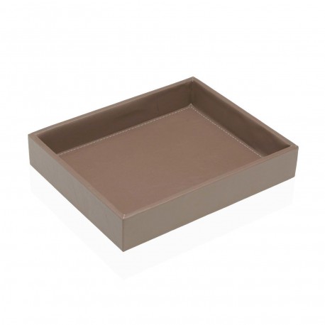 DARK BEIGE EMPTY POCKET TRAY 21X17CM