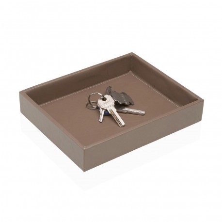 DARK BEIGE EMPTY POCKET TRAY 21X17CM