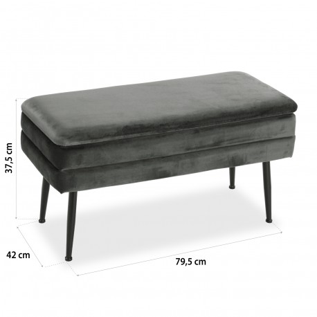 OTTOMAN GREY BOTTOM BED