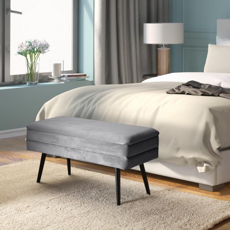 OTTOMAN GRIS LIGHT  BOTTOM BED