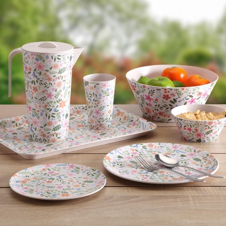 SET OF 4 FLORAL BOWLS