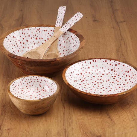 LARGE ENAMELLED "STELLA" BOWL