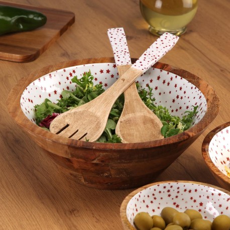 ENAMELLED "STELLA" SALAD BOWL