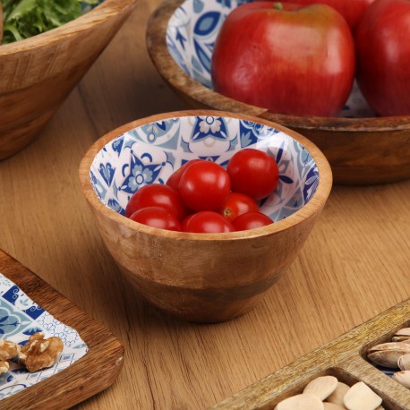 AZURITE ENAMELLED BOWL