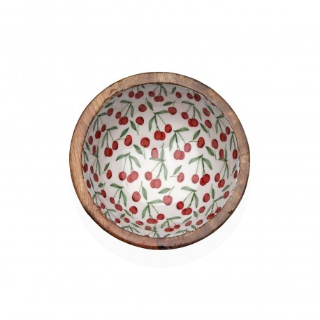 CHERRIES ENAMELLED BOWL