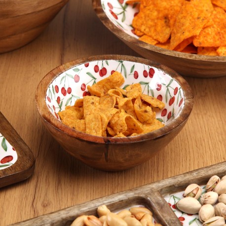 CHERRIES ENAMELLED BOWL