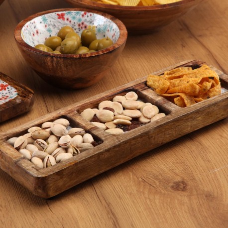FIORELLA THREE-COMPARTMENT PLATTER