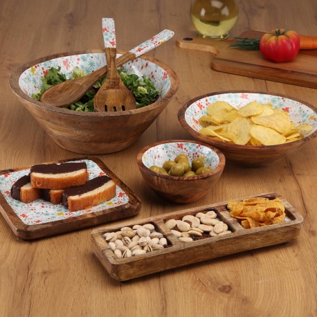 FIORELLA THREE-COMPARTMENT PLATTER