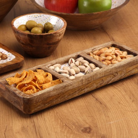 NORDIC DROPS THREE-COMPARTMENT PLATTER